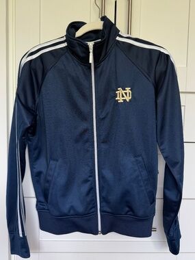 Adidas Notre Dame Embroidered Track Jacket Youth Medium